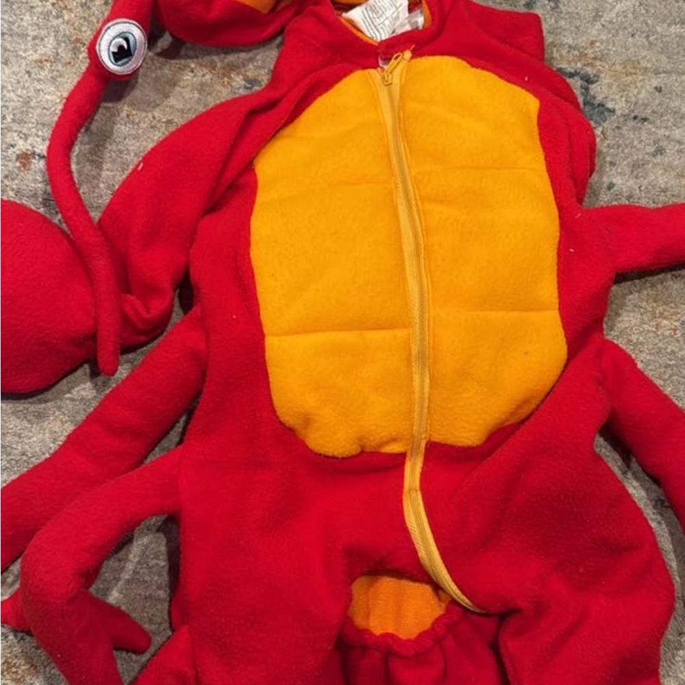 Red and Yellow Lobster Costume